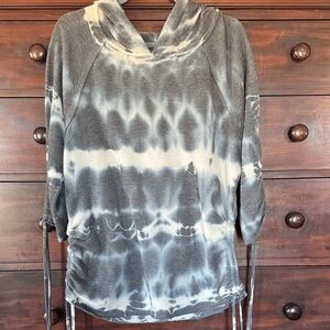 Young Fabulous & Broke Charcoal Tie-Dye Hoodie